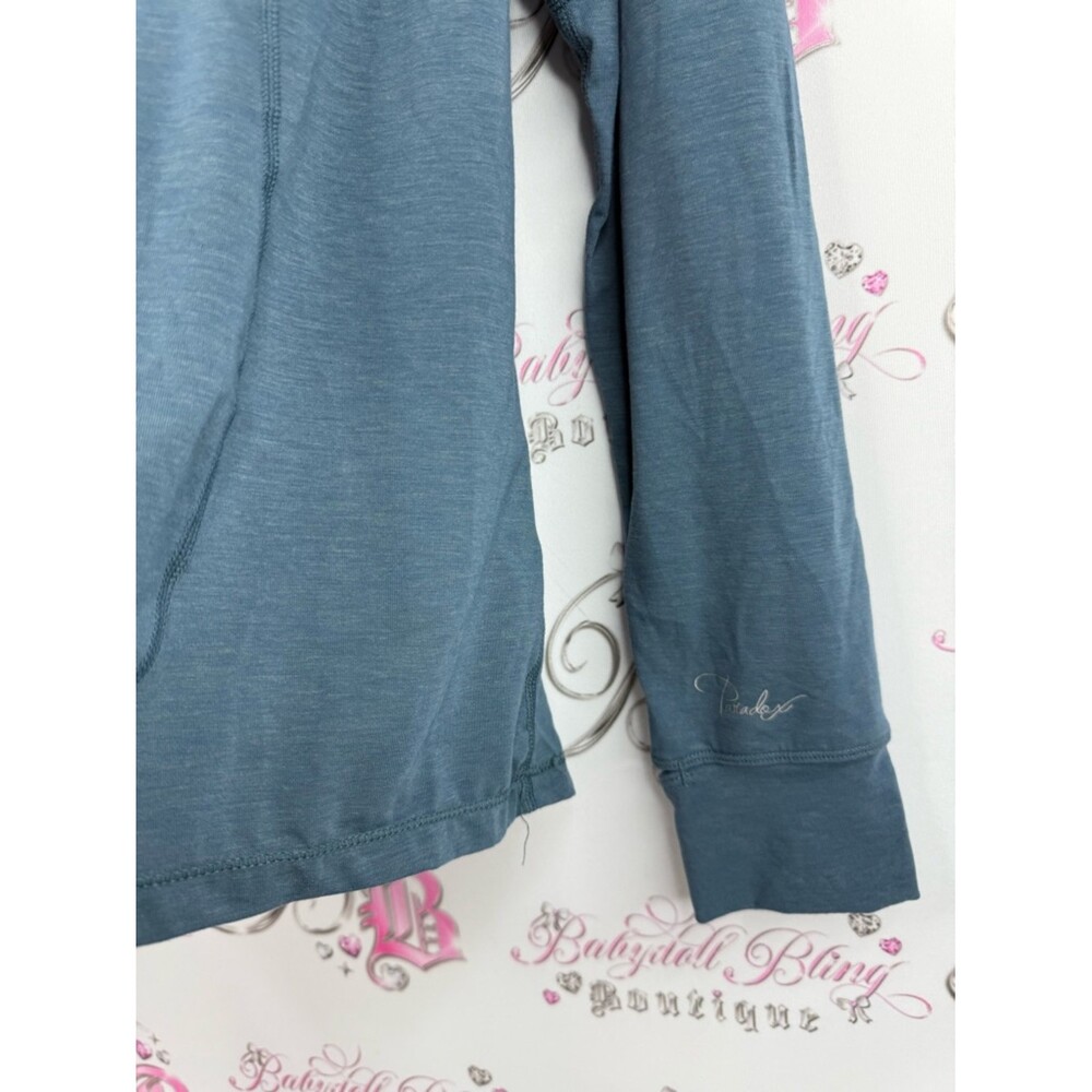 Paradox sweater drirelease repreve blue half zip Slate Blue Quarter-Zip Pullover - Picture 4 of 14